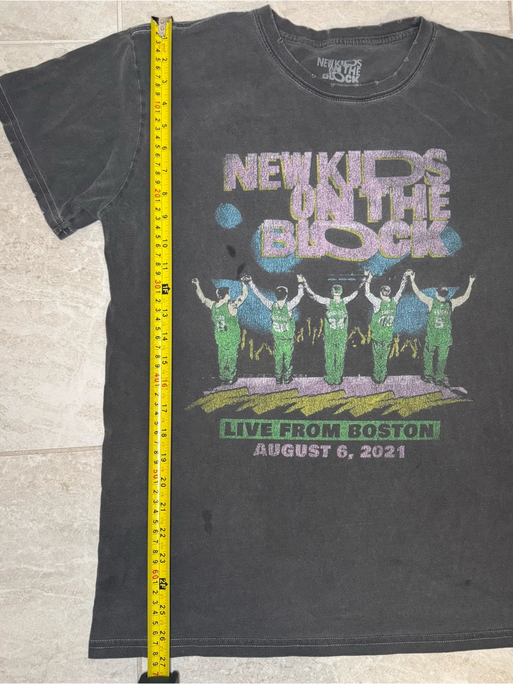 New Kids On The Block Live From Boston Graphic Tee - Black